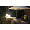 LUMI JARDIN Lot de 2 Spheres lumineuse solaire a LED Moony - Lumiere blanc - Ø 20 cm.