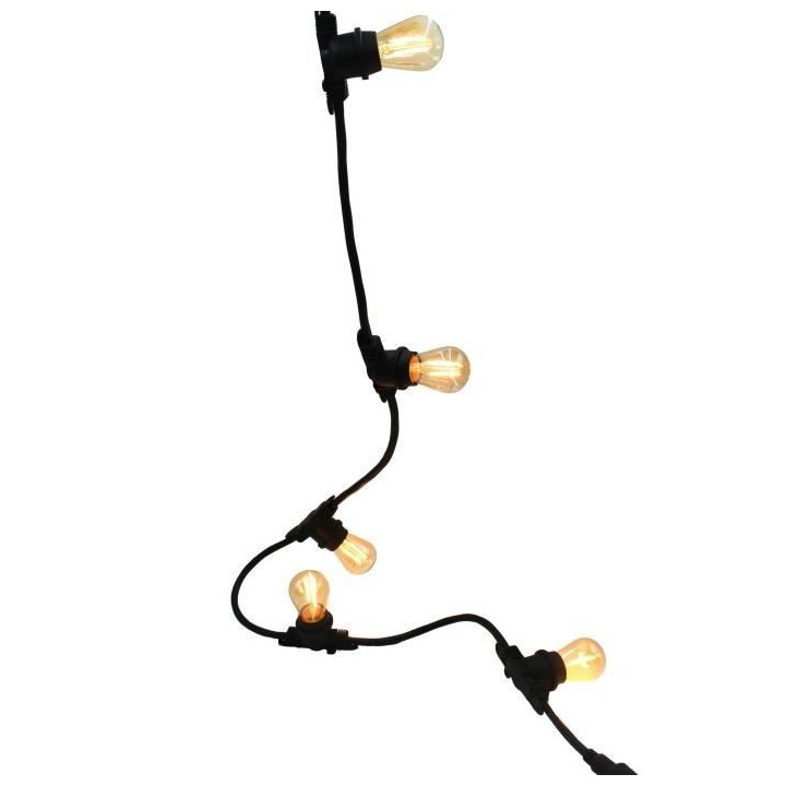 LINK ME LIGHT Guirlande lumineuse connectable - 10 ampoules - douille