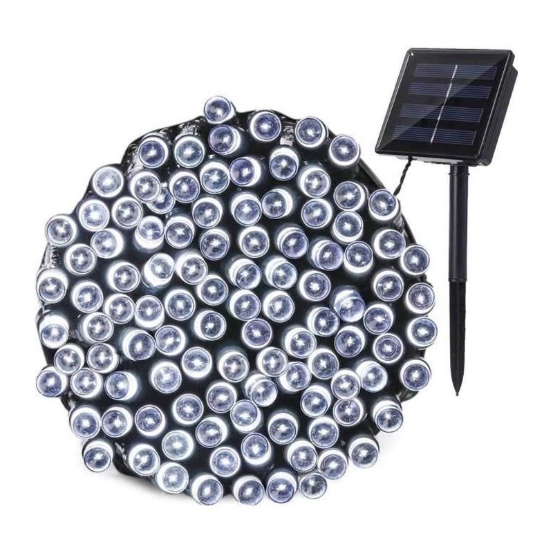 LUMI JARDIN Guirlande lumineuse solaire Yogy Solar - Lumiere blanc froid solaire - 400 LED - 3,3m