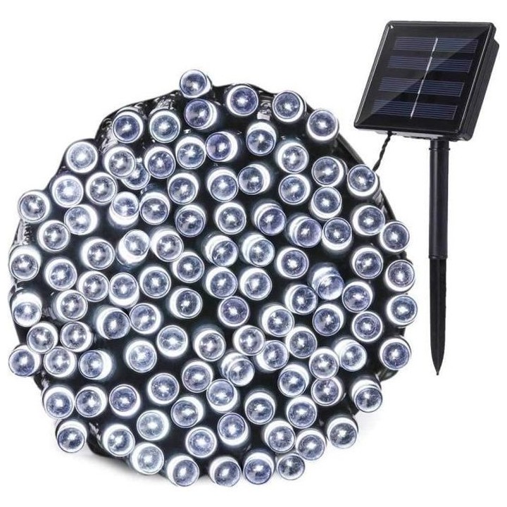 LUMI JARDIN Guirlande lumineuse solaire Yogy Solar - Lumiere blanc fro