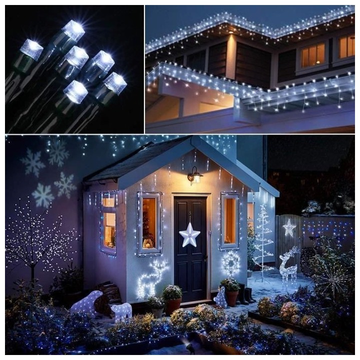 LUMI JARDIN Guirlande lumineuse solaire Yogy Solar - Lumiere blanc fro