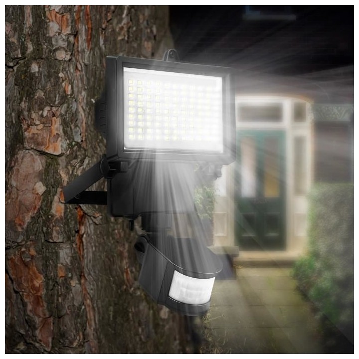 LUMI JARDIN Projecteur solaire Cooper Black - H 22 cm - Noir