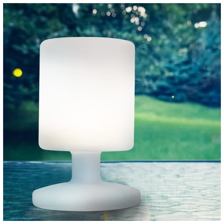 LUMISKY Lampe de table LED Sans fil Lily - H 26 cm - Blanc chaud