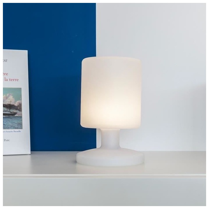 LUMISKY Lampe de table LED Sans fil Lily - H 26 cm - Blanc chaud