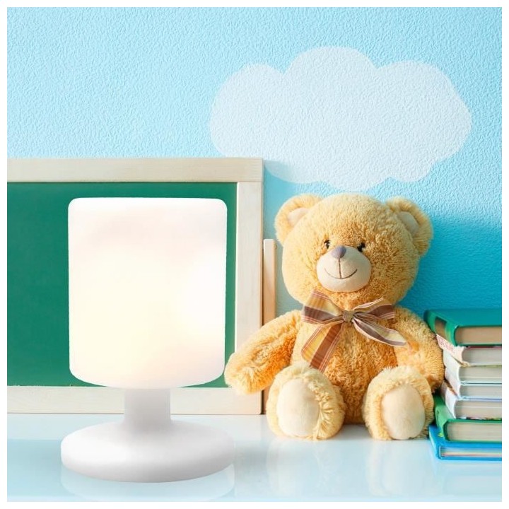 LUMISKY Lampe de table LED Sans fil Lily - H 26 cm - Blanc chaud