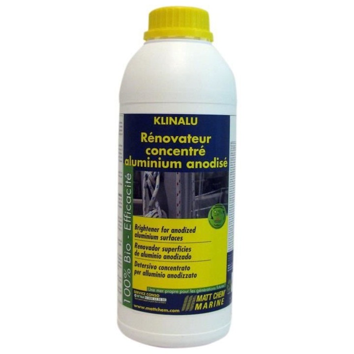 MATT CHEM Nettoyant Rénovateur Concentré Aluminium Anodisé Klinalu