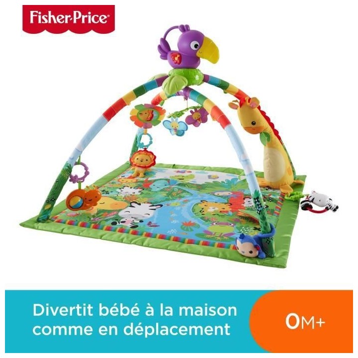 Fisher-Price - Tapis de la Jungle - Tapis d'éveil - Des la naissance
