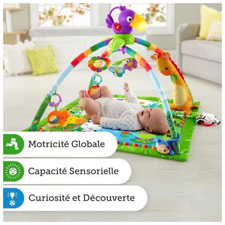 Fisher-Price - Tapis de la Jungle - Tapis d'éveil - Des la naissance