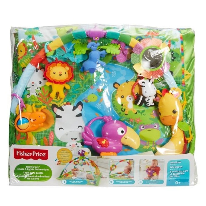 Fisher-Price - Tapis de la Jungle - Tapis d'éveil - Des la naissance