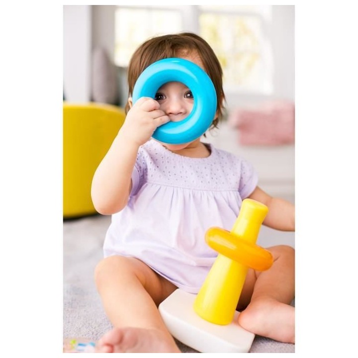 FISHER-PRICE Pyramide Arc-en-Ciel - 20,5 cm - 6 mois et +