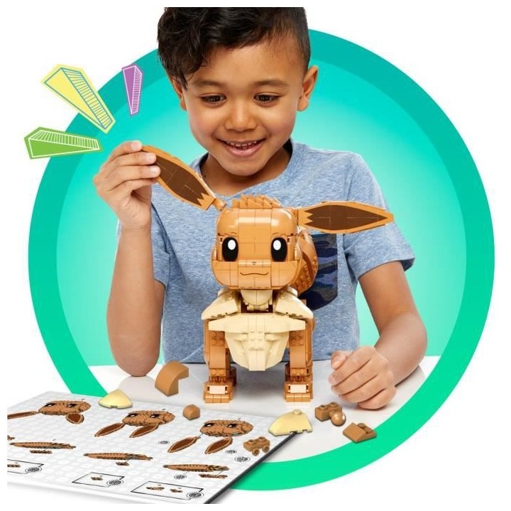 Mega Construx - Pokémon - Evoli Géant - jouet de construction - 7 an