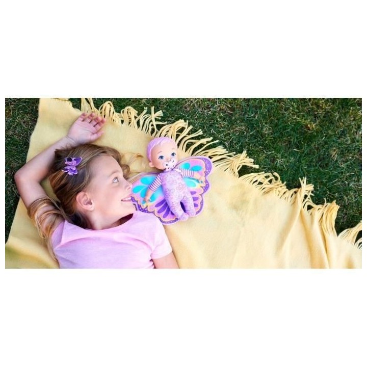 My Garden Baby - Mon Premier Bébé Papillon, violet, 23 cm, corps sou