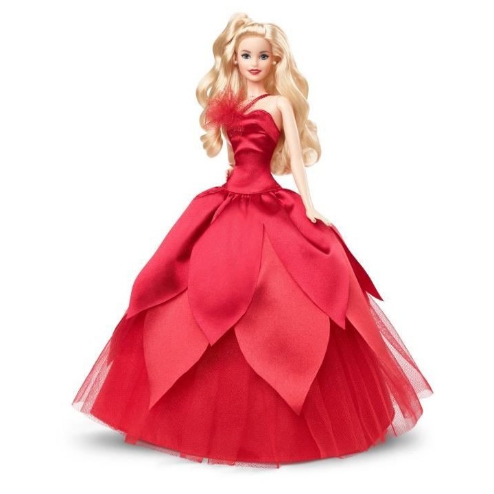 Barbie - Barbie Joyeux Noël Blonde - Poupée - 6 ans et +