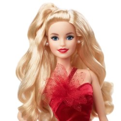 Barbie - Barbie Joyeux Noël Blonde - Poupée - 6 ans et +