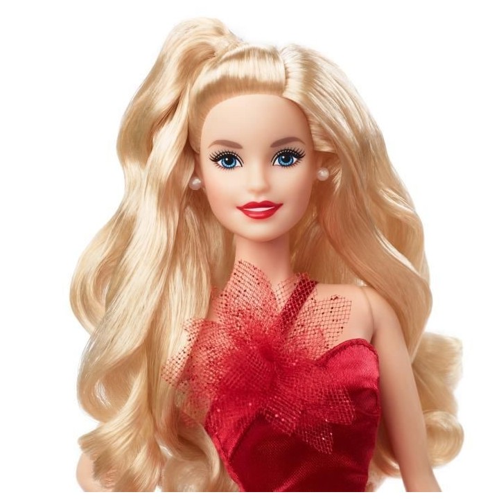 Barbie - Barbie Joyeux Noël Blonde - Poupée - 6 ans et +