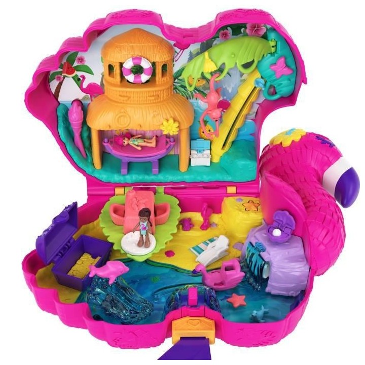 Polly Pocket - Flamant Surprises - Poupée Mini-Univers