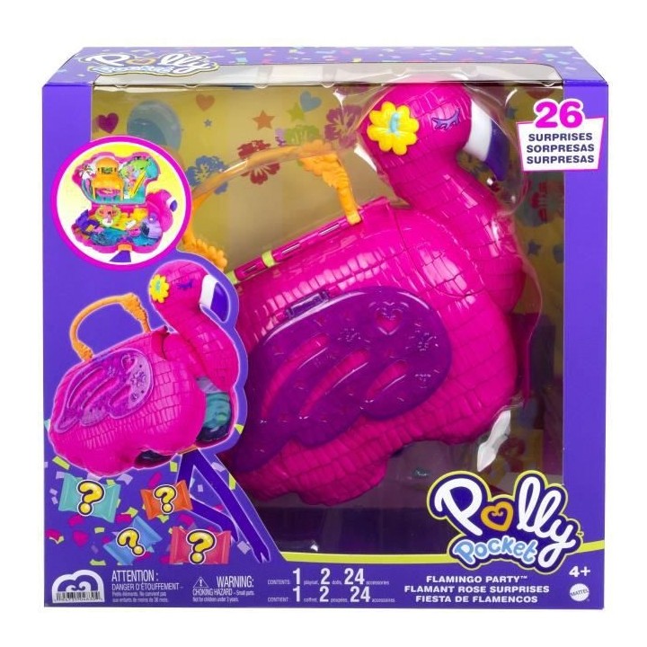 Polly Pocket - Flamant Surprises - Poupée Mini-Univers
