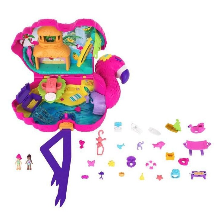 Polly Pocket - Flamant Surprises - Poupée Mini-Univers