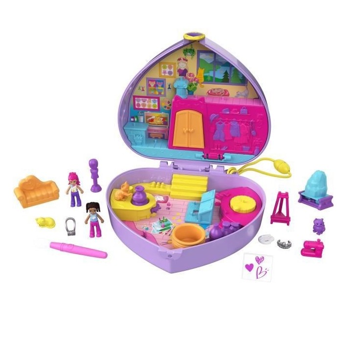 POLLY POCKET - Coffret Atelier De Peinture - poupée mini-univers - 4