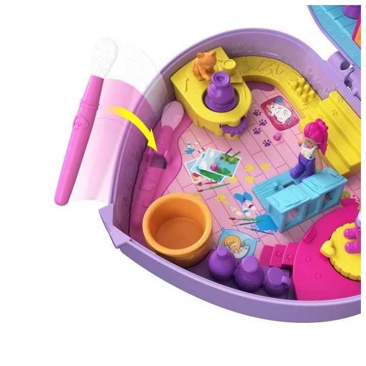 POLLY POCKET - Coffret Atelier De Peinture - poupée mini-univers - 4