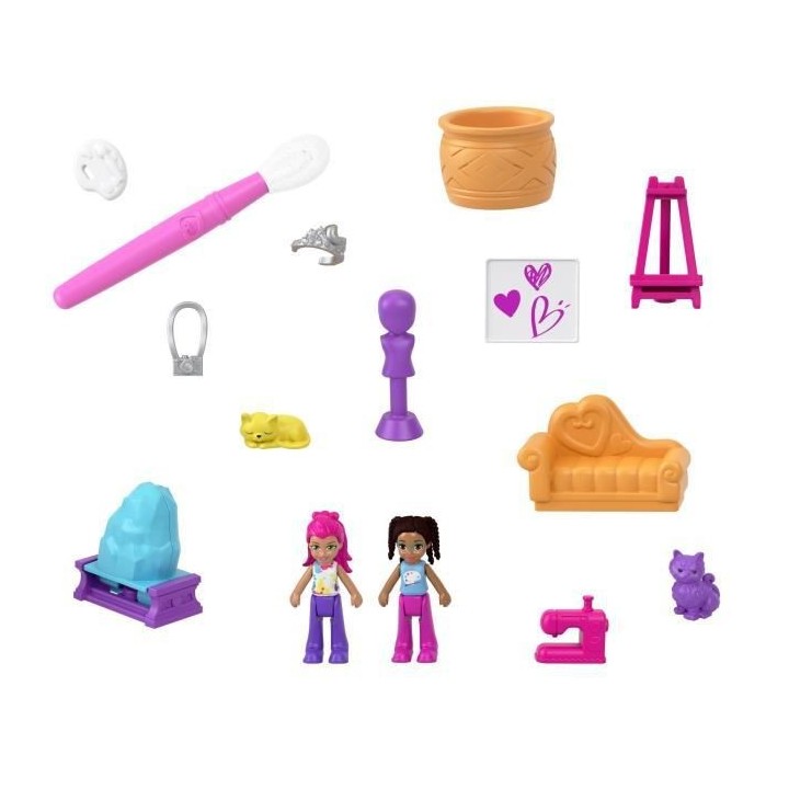 POLLY POCKET - Coffret Atelier De Peinture - poupée mini-univers - 4