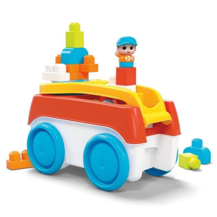 Mega Bloks - Tourni Wagon - jouet de construction - 1er age - 12 mois