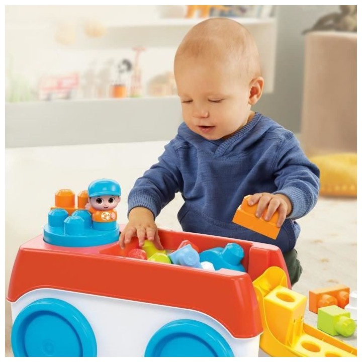 Mega Bloks - Tourni Wagon - jouet de construction - 1er age - 12 mois