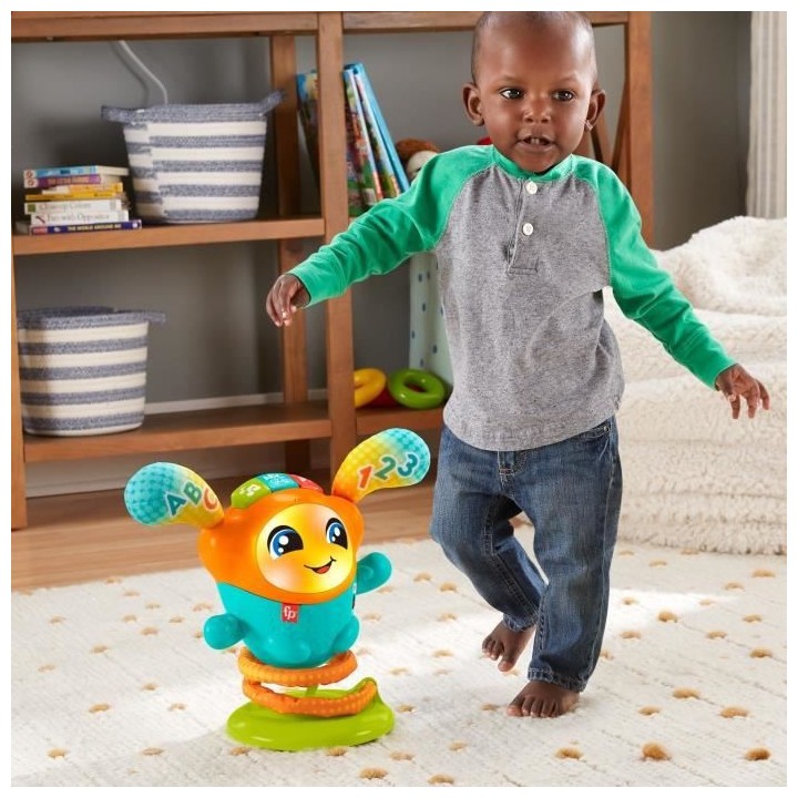 Fisher Price - DJ Le Robot Danseur a Rebond - Jouet d'éveil 1er âge
