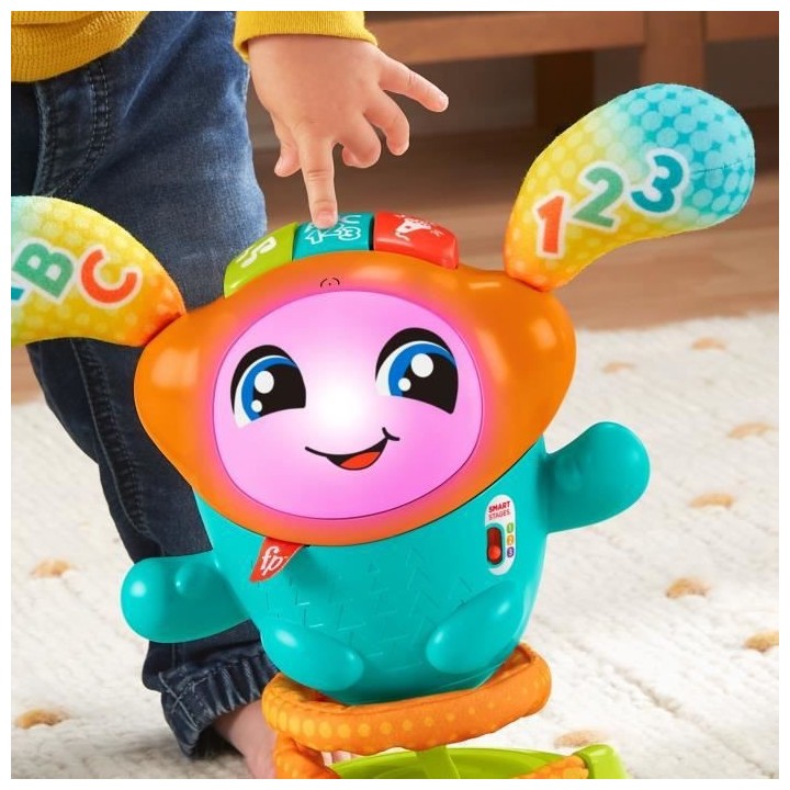 Fisher Price - DJ Le Robot Danseur a Rebond - Jouet d'éveil 1er âge