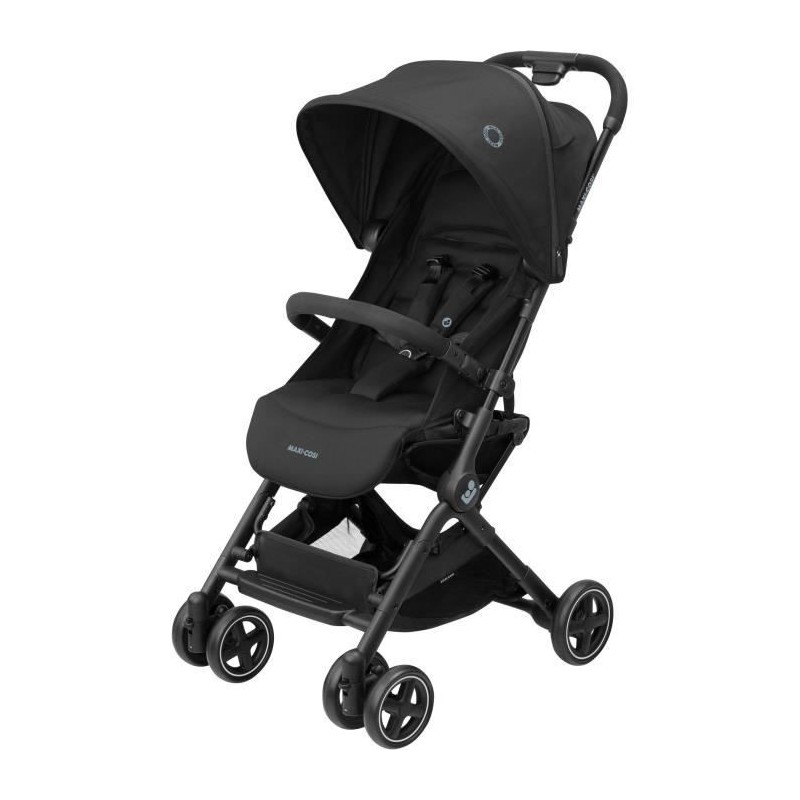 MAXI-COSI Poussette canne ultra compacte Lara 2, 4 roues, Essential Black