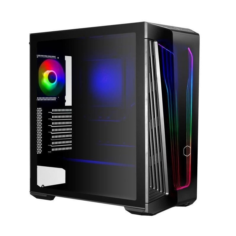 COOLER MASTER - MB540-KGNN-S00 - Boîtier PC Gaming ARGB - MasterBox MB540 - Tempered glass, Bandeaux ARGB - Noir