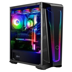 COOLER MASTER - MB540-KGNN-S00 - Boîtier PC Gaming ARGB - MasterBox MB540 - Tempered glass, Bandeaux ARGB - Noir