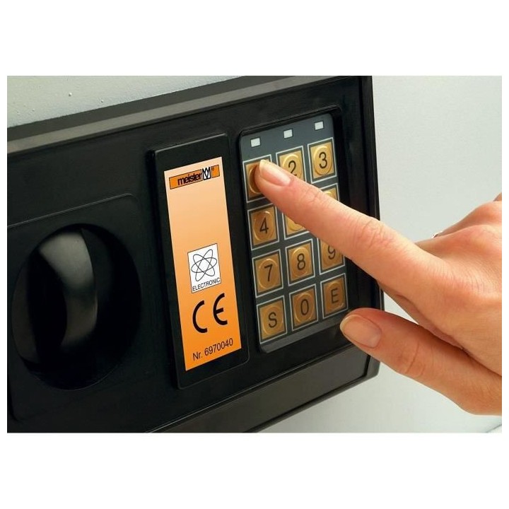 MEISTER Coffre fort a combinaison électronique 21L
