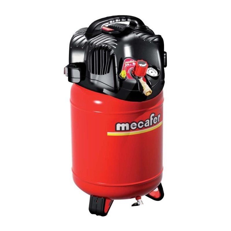 MECAFER Compresseur d'air vertical 24L 1,5HP Twenty