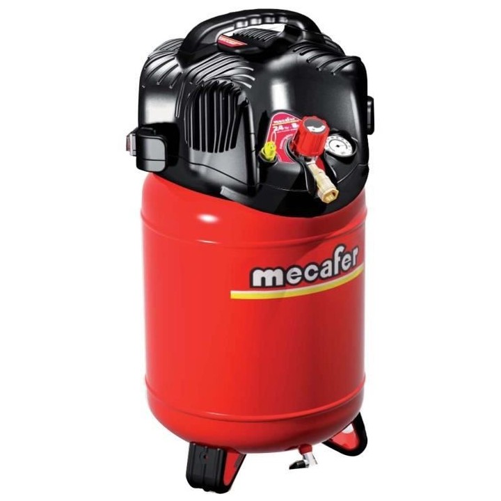 MECAFER Compresseur d'air vertical 24L 1,5HP Twenty