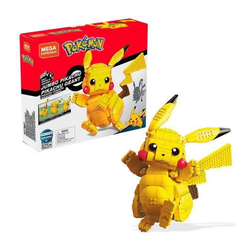 Mega Construx - Pokémon - Pikachu Géant - jouet de construction - 8 ans et +