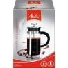 MELITTA Cafetiere a piston Micro-Ondable Premium en verre et inox 3 tasses