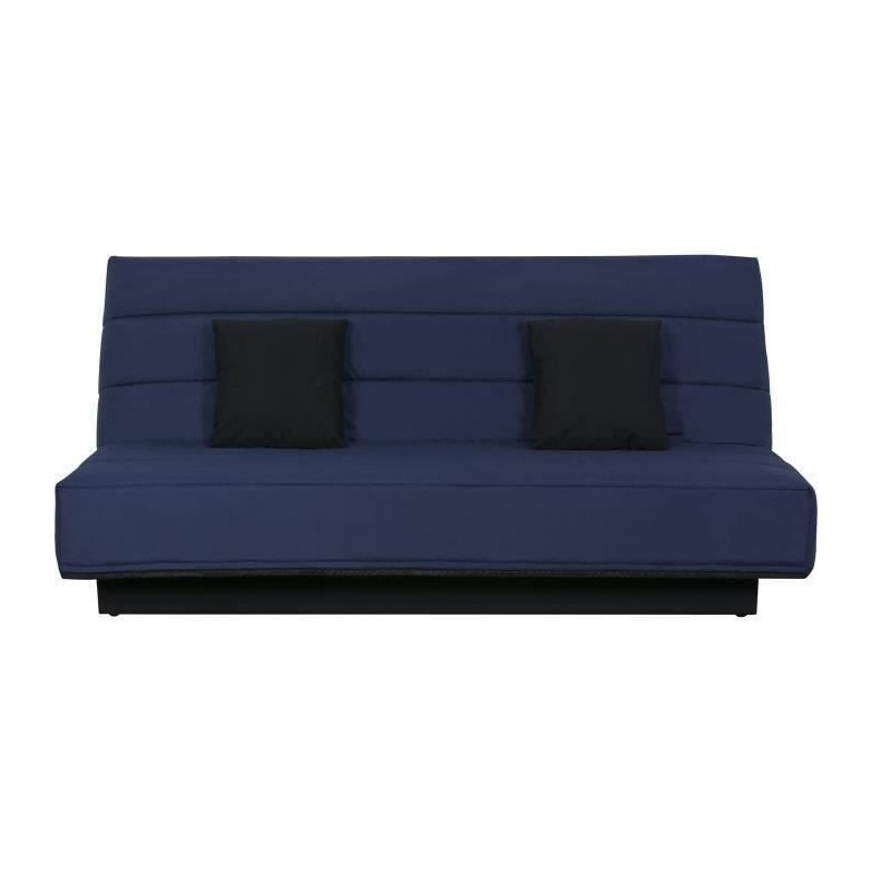 Banquette Clic clac 120x190 - Tissu bleu marine - MELISSA