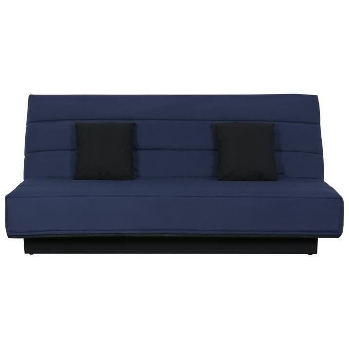 Banquette Clic clac 120x190 - Tissu bleu marine - MELISSA