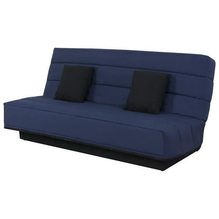 Banquette Clic clac 120x190 - Tissu bleu marine - MELISSA