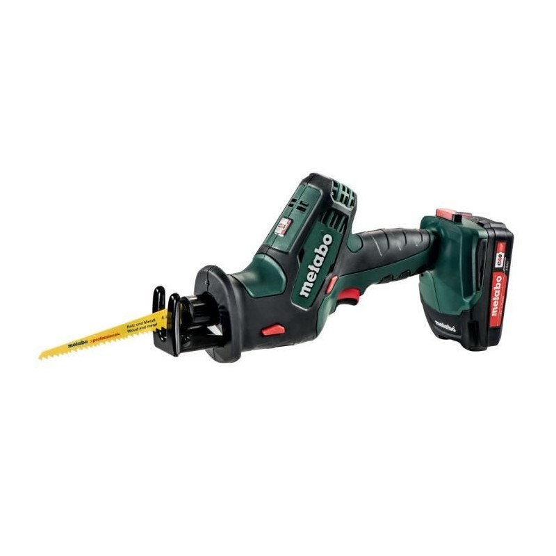 Metabo SSE 18 LTX Compact 602266500 Scie sabre sans fil 2 x 18 V / 2 Ah Li-Ion