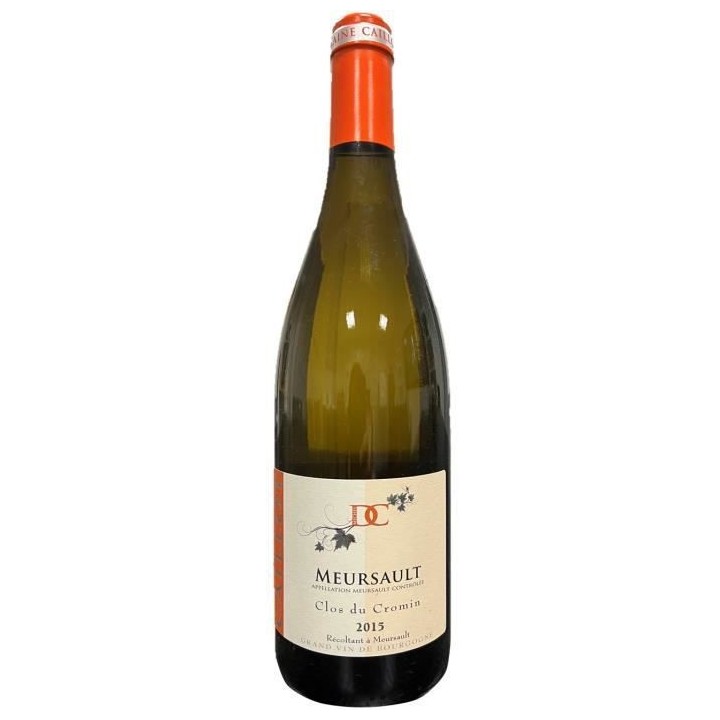 Domaine Caillot Clos du Cromin 2015 Meursault - Vin blanc de Bourgogne
