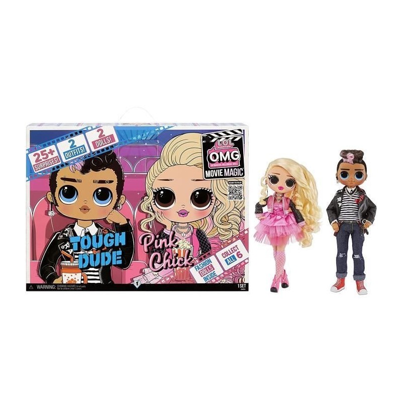 L.O.L. Surprise Poupées Movie OMG 2-Pack - 576501EUC - Poupée mannequin 24cm