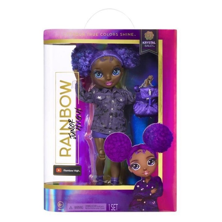 Rainbow High - Junior High Série 2 - Poupée Mannequin 22cm - Krystal