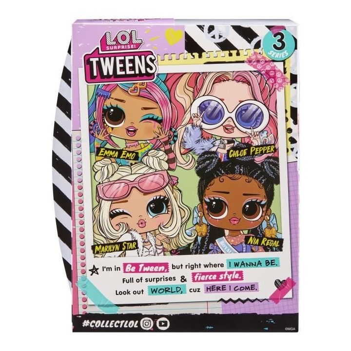 L.O.L. Surprise - Tweens Série 3 - Poupée Mannequin 15cm - Chloe Pep