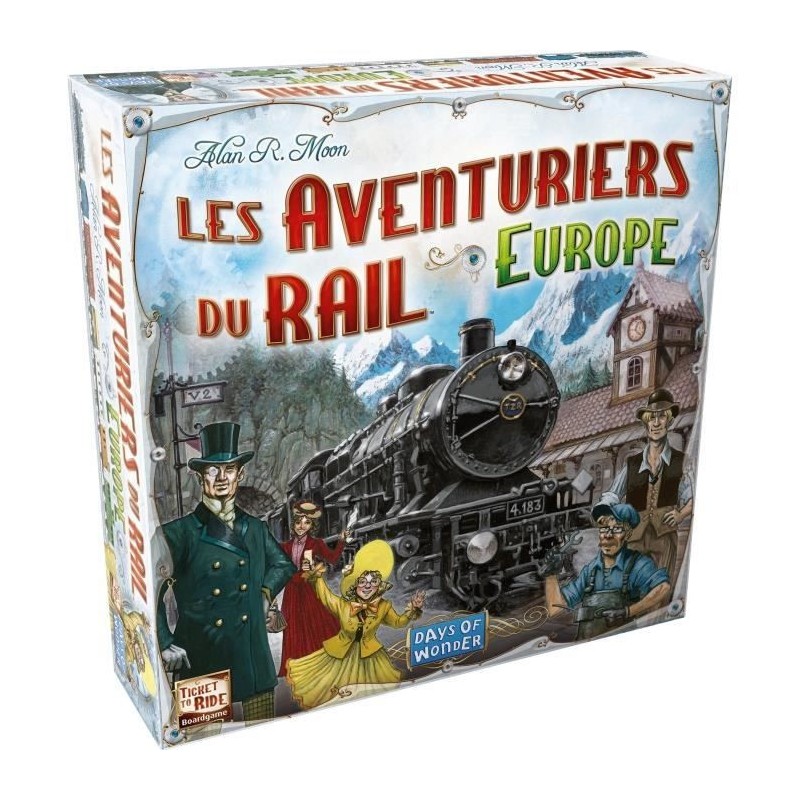 Days of Wonder | Les Aventuriers du Rail : Europe | Unbox Now | Jeu de société | a partir de 8 ans | Compatible avec Alexa