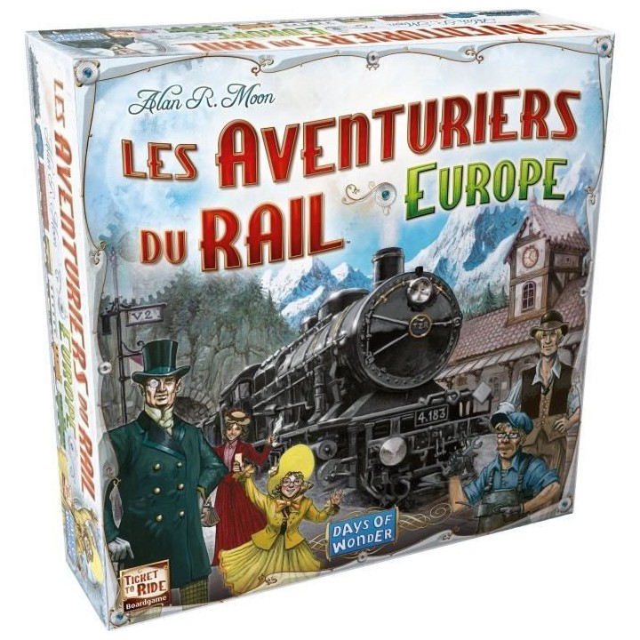 Days of Wonder | Les Aventuriers du Rail : Europe | Unbox Now | Jeu de