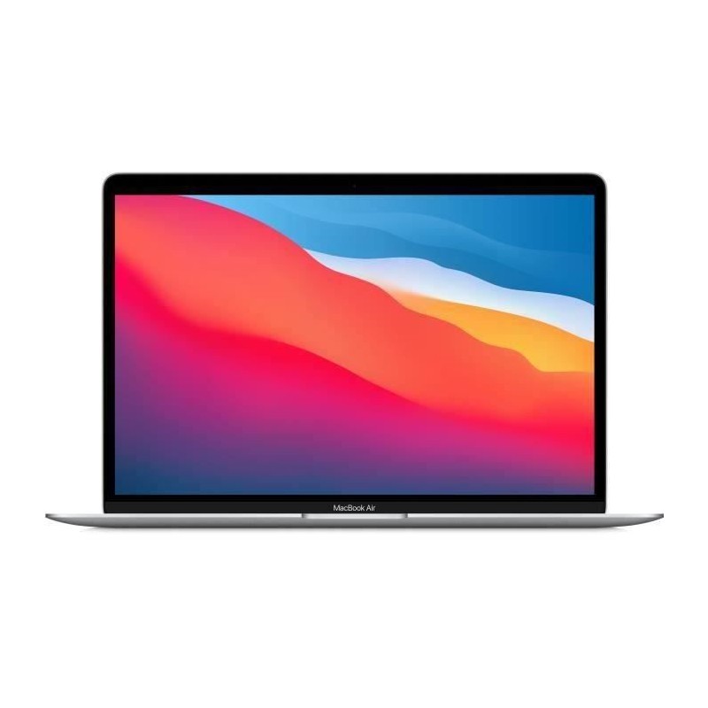 Apple - 13,3 MacBook Air (2020) - Puce Apple M1 - RAM 8Go - Stockage 256Go - Argent - AZERTY