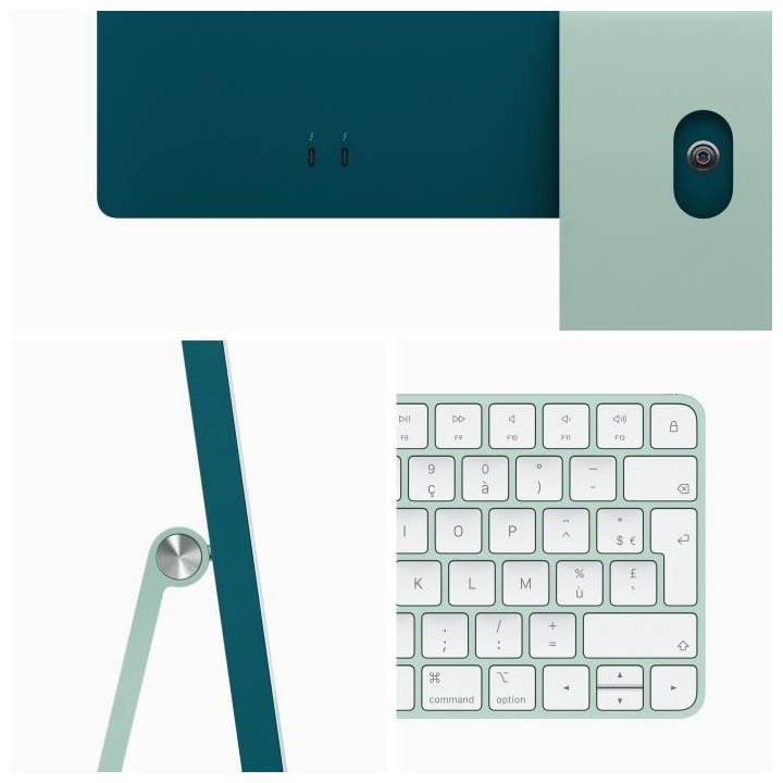 Apple - 24 iMac Retina 4,5K (2021) - Puce Apple M1 - RAM 8Go - Stockag