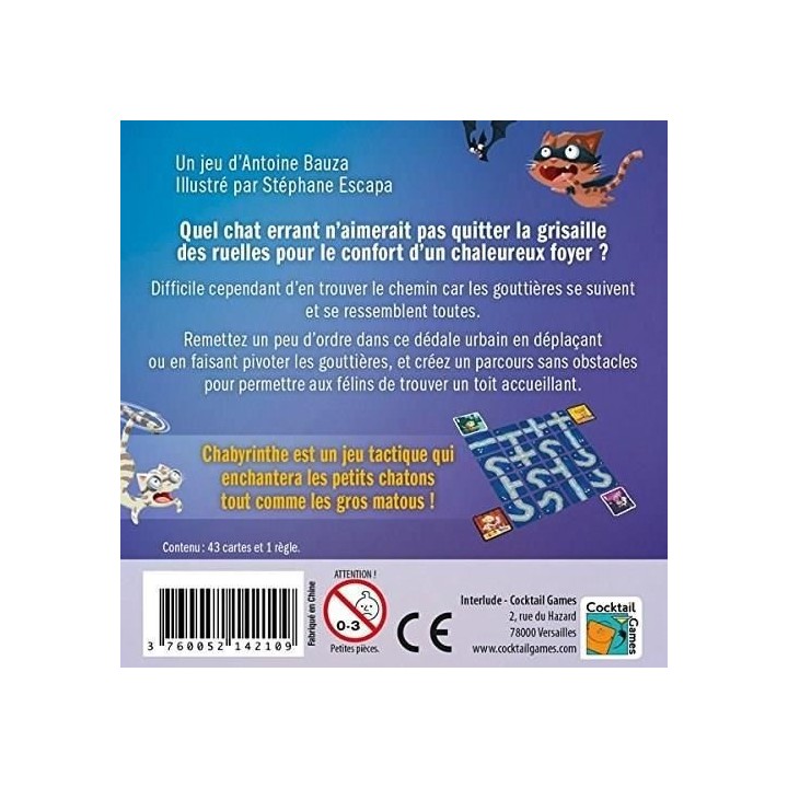 Cocktail Games | Chabyrinthe | Jeu de société | a partir de 6 ans |